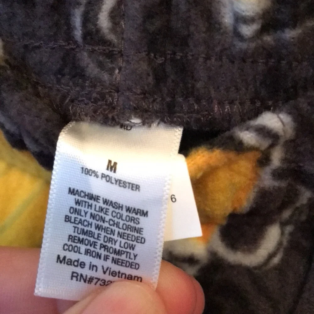 NEW Sonoma M men’s fleece beer mug yellow black print lounge pants drinks kegs